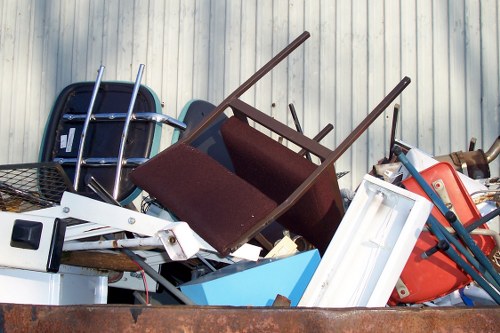 Resident managing waste with a skip permit in Hatch End