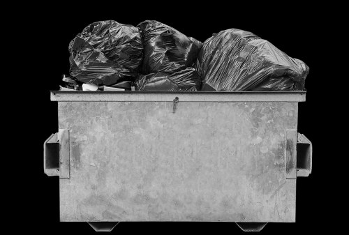Inspector reviewing waste transfer documentation